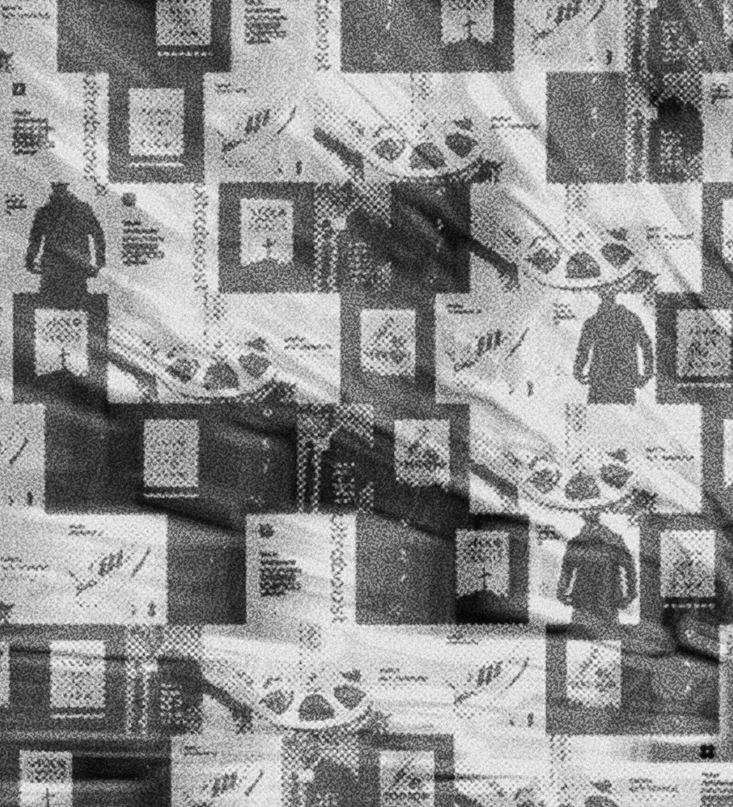 Yallo project cover with abstract blurred silhouette and layered motion effect